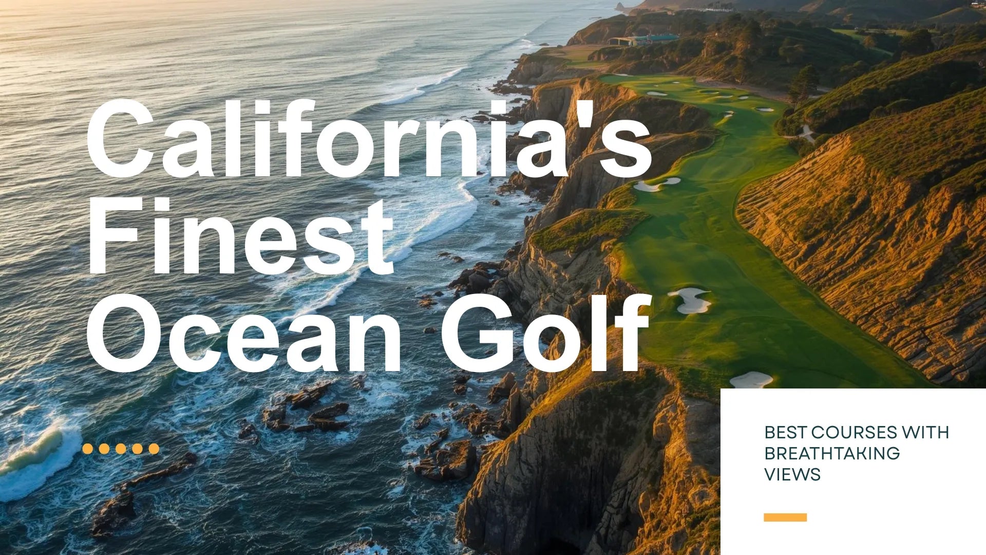 Best California golf courses with ocean views and coastal golf map artwork