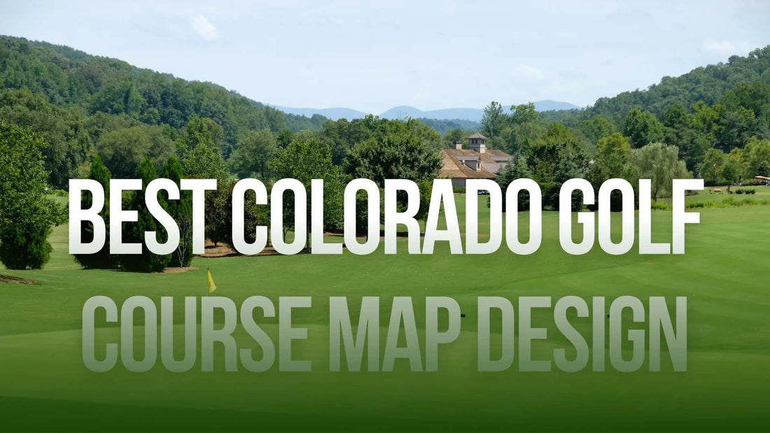 Colorado golf course map design guide with mountain course artwork