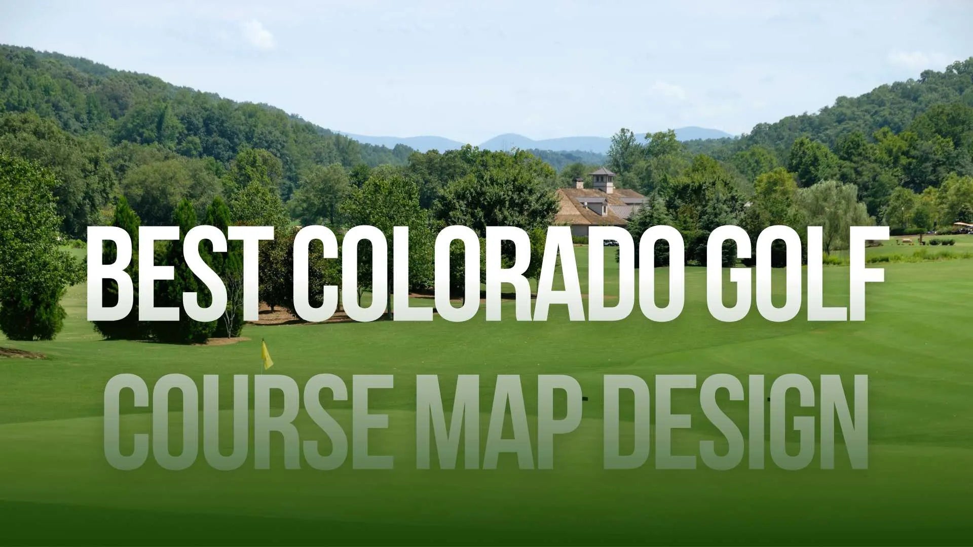 Colorado golf course map design guide with mountain course artwork