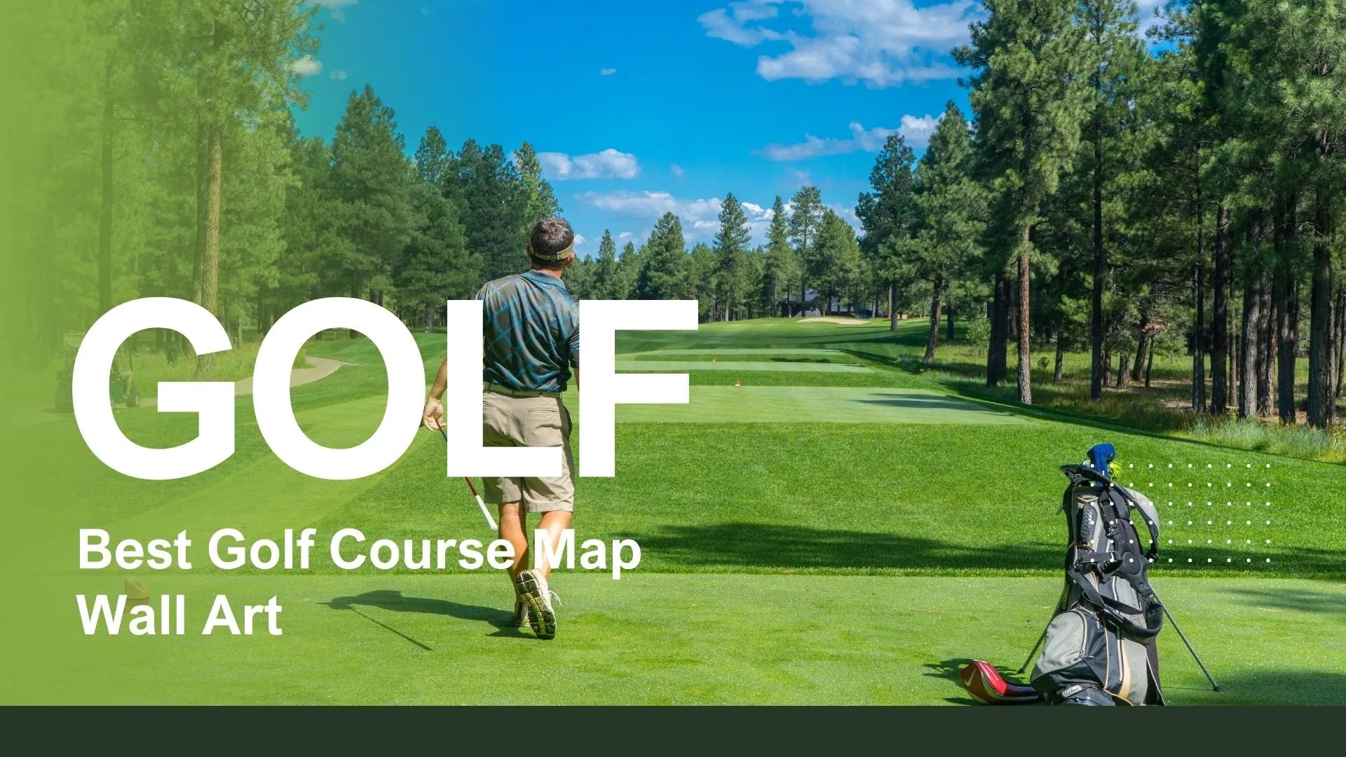 Golf course map wall art guide for choosing course prints