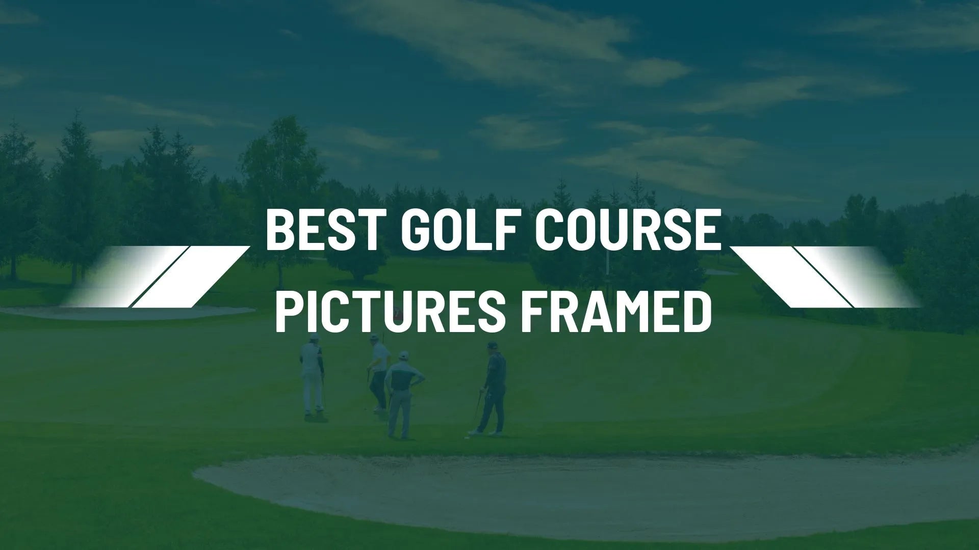 Best framed golf course pictures with custom golf course map artwork
