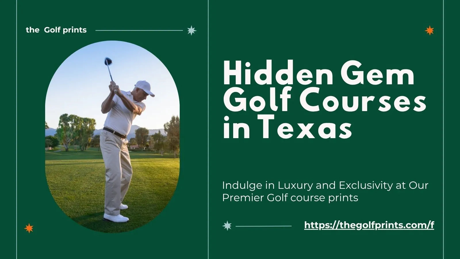 Hidden gem golf courses in Texas with course map artwork inspiration