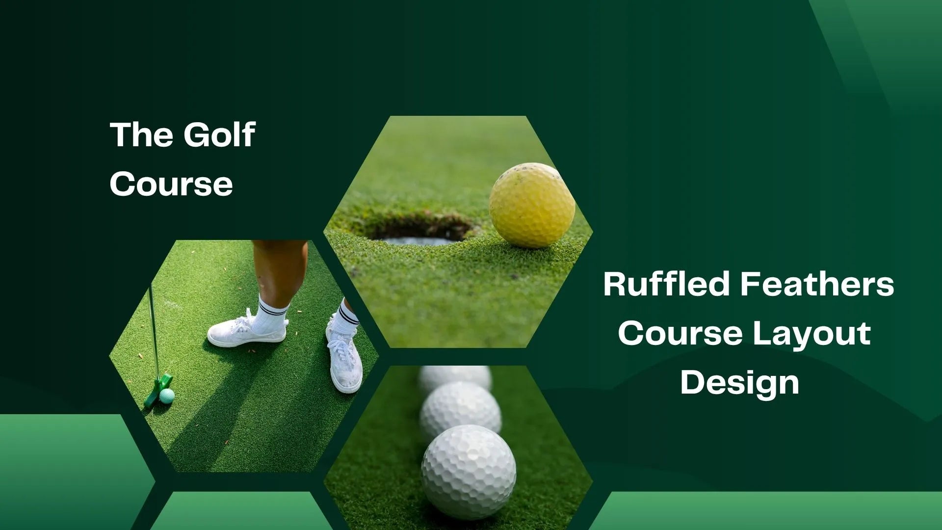 Ruffled Feathers course layout design and Illinois golf map artwork