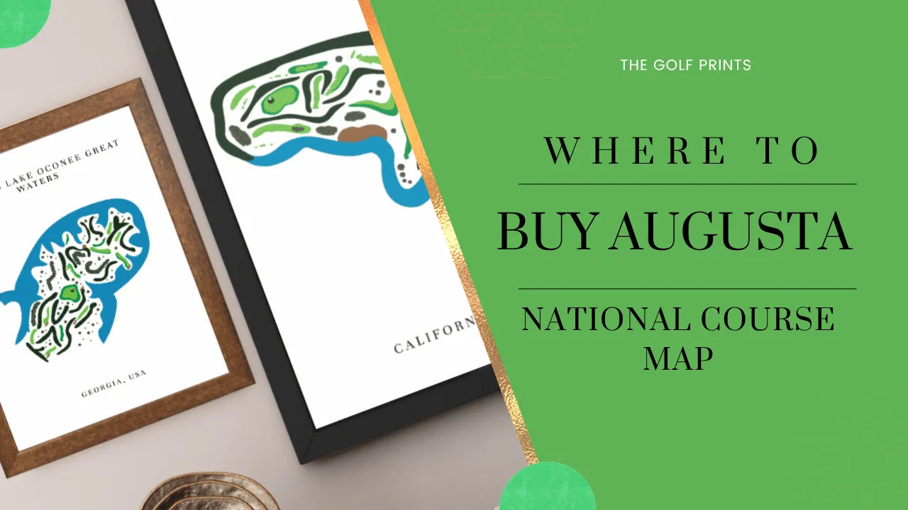 Augusta National course map buyer checklist for golf wall art