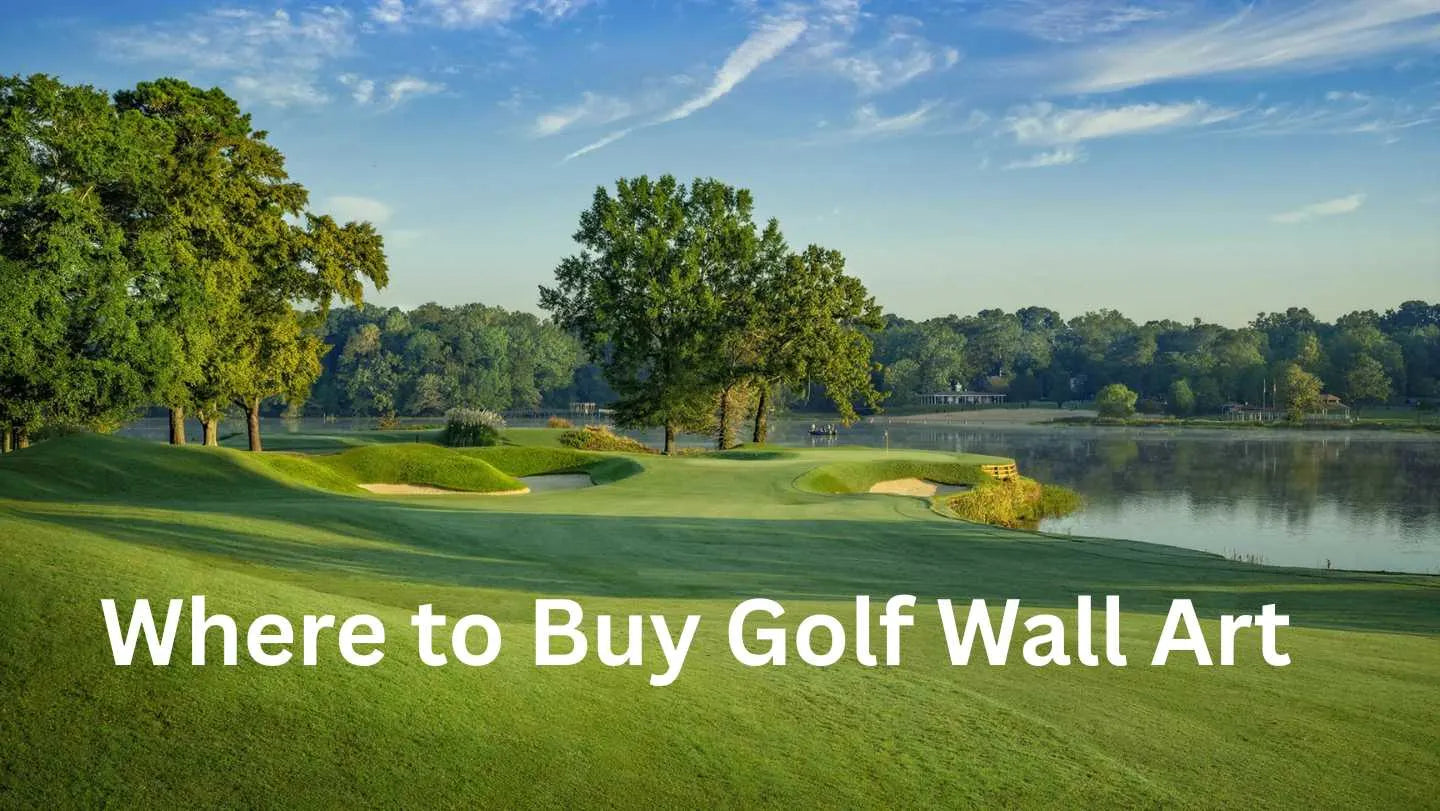 Golf wall art selection guide with course map prints for home decor