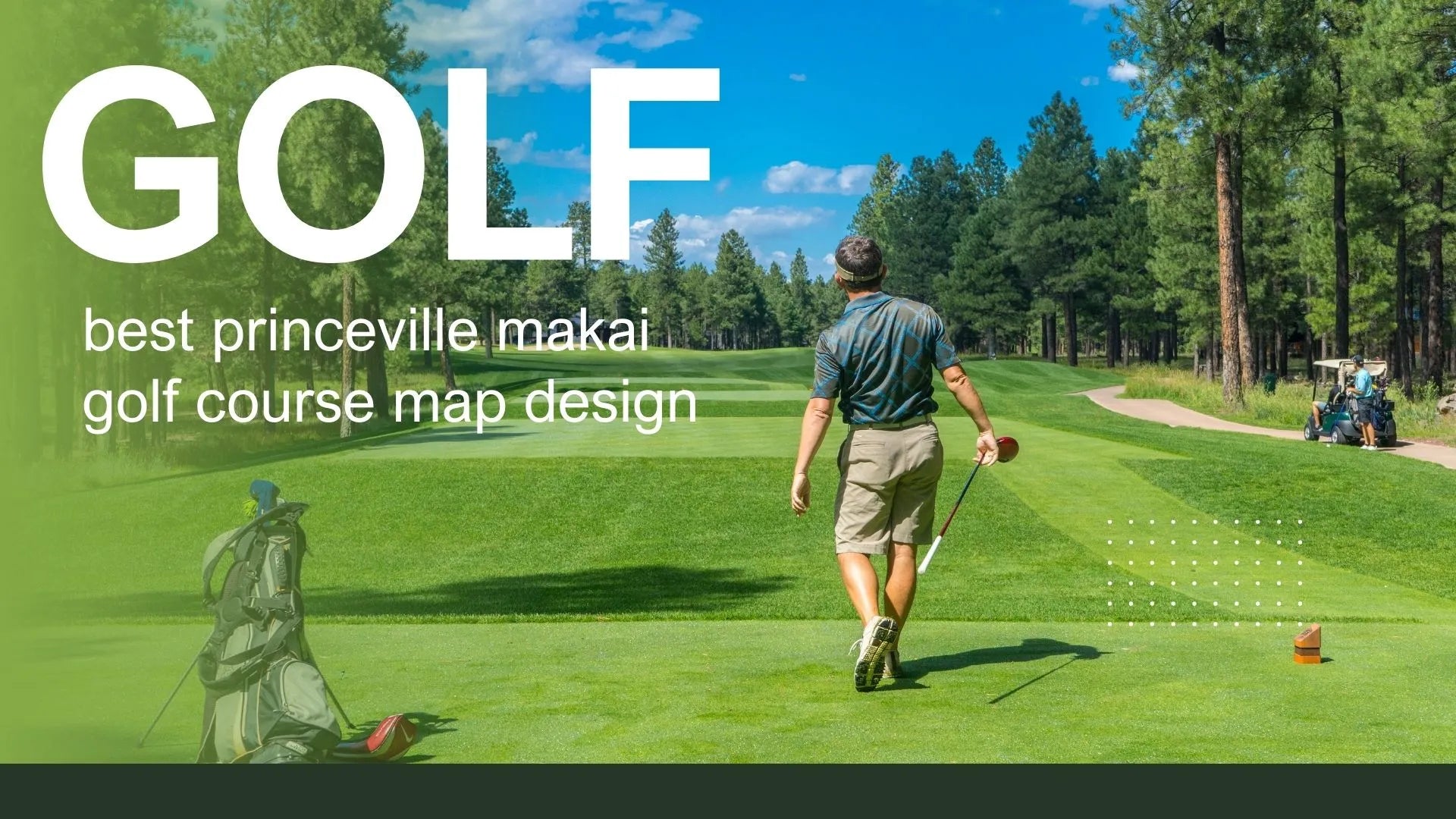 Princeville Makai Golf Course map design on Kauai North Shore