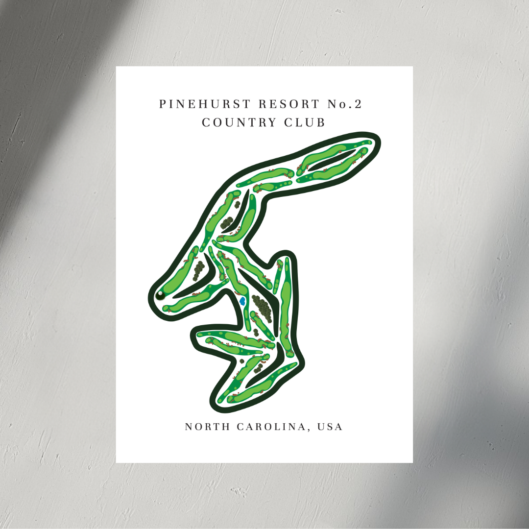 Pinehurst Resort No. 2 Country Club Golf Course Print, North Carolina