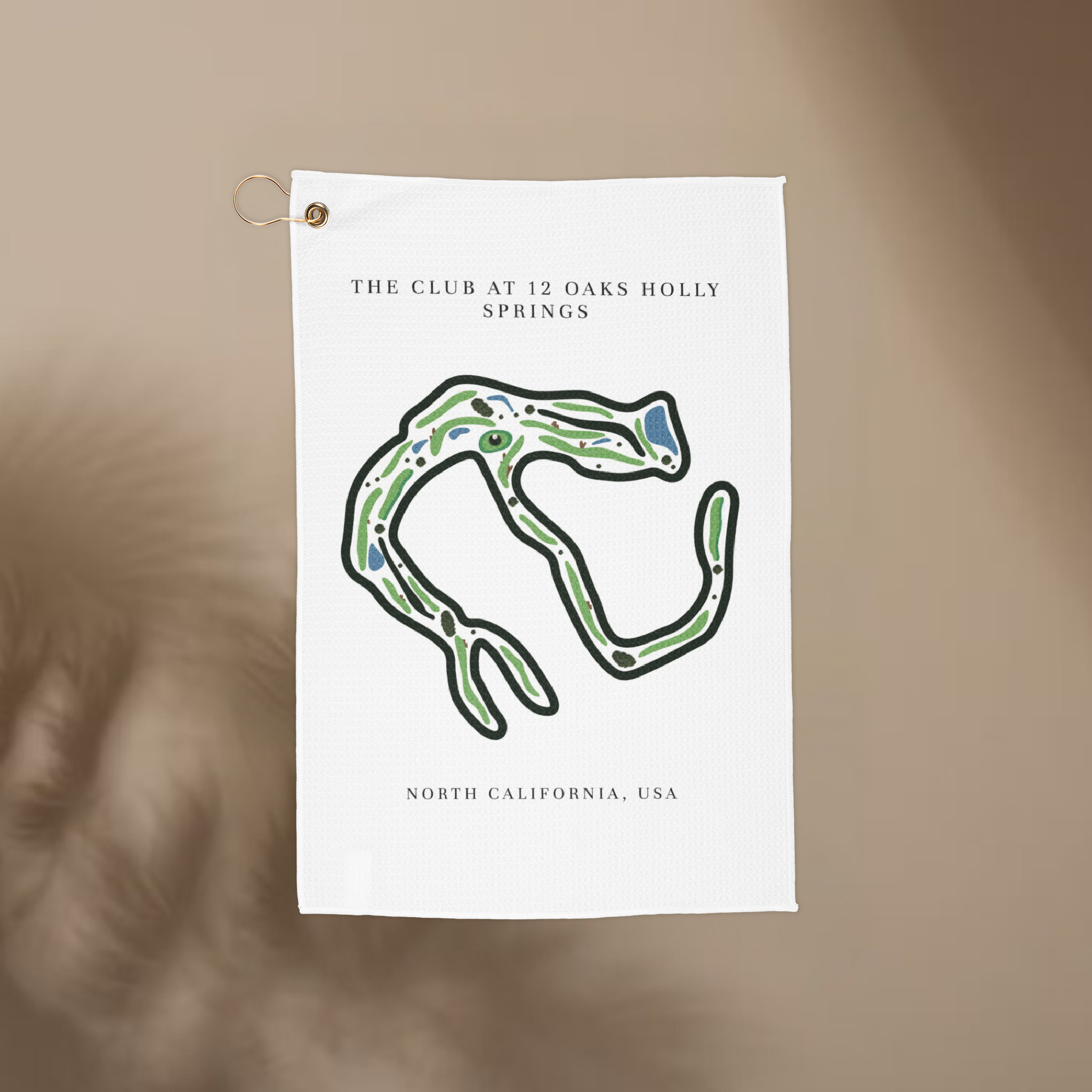 The Club at 12 Oaks Golf Course Prints, North Carolina | Golf Course Print Towels | Golf Course Microfiber