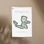Pinehurst Golf Course Print No. 4, North Carolina | Golf Course Print Towels | Golf Course Microfiber