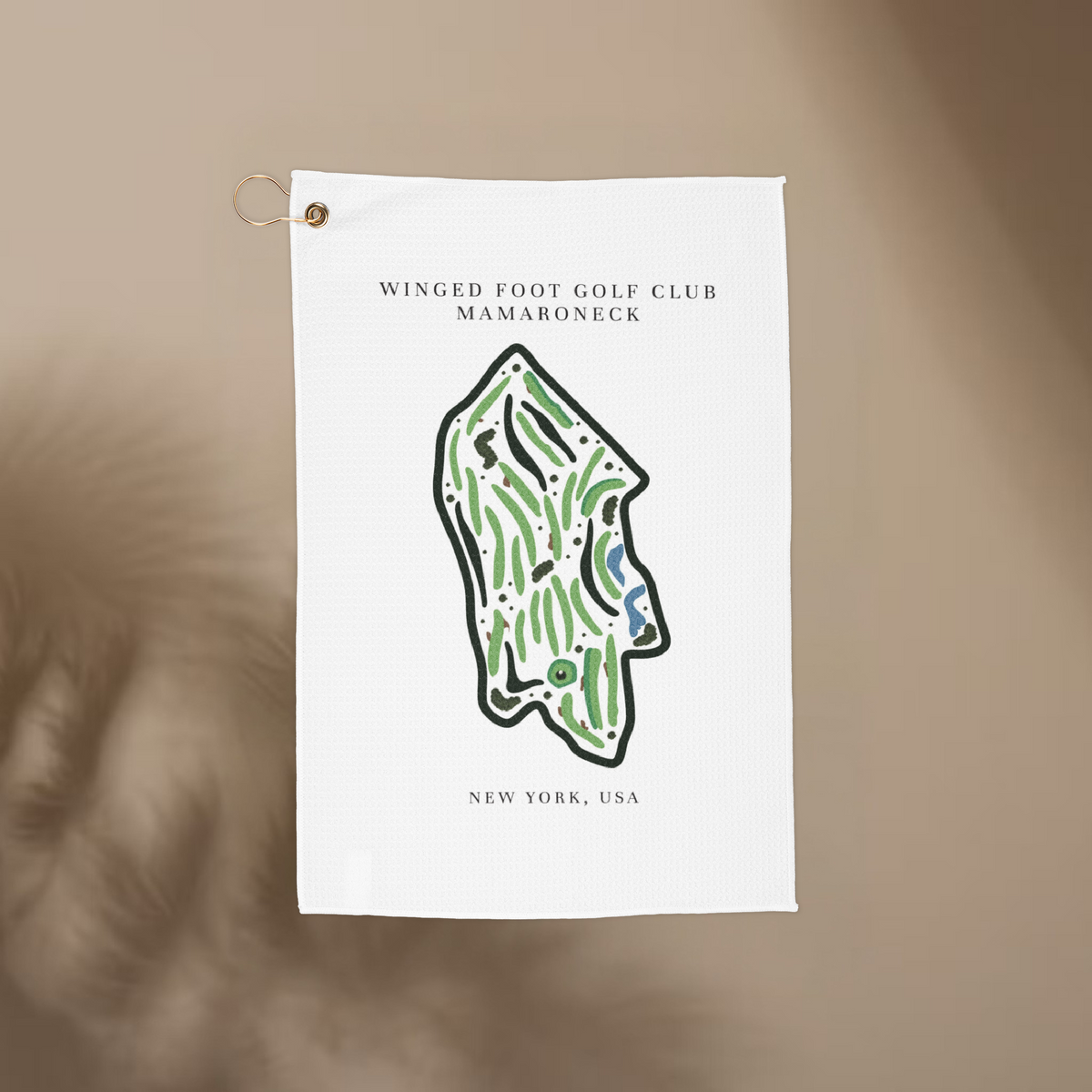 Winged Foot Golf Club, Golf Course Print, New York | Golf Course Print Towels | Golf Course Microfiber