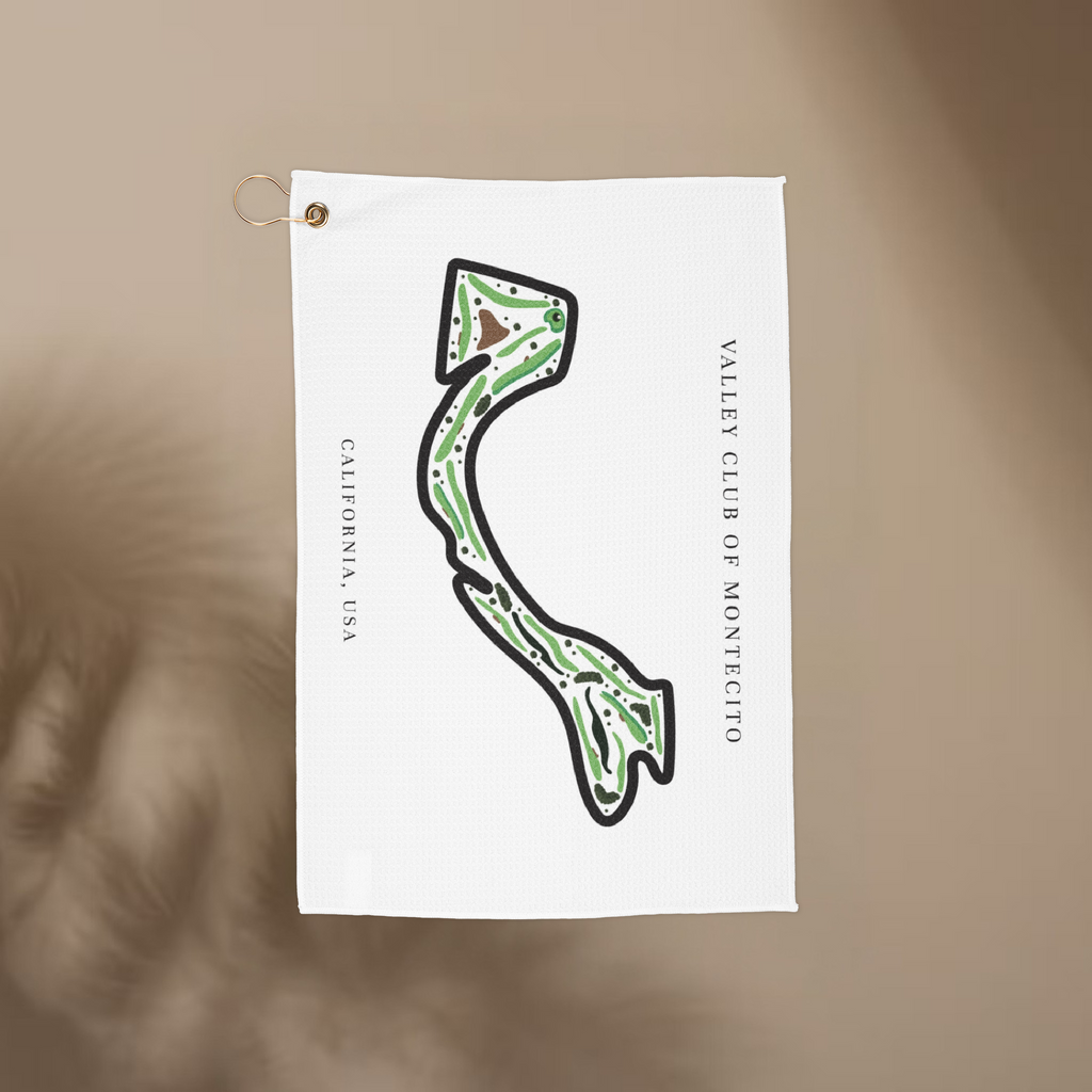 Valley Club of Montecito, Golf Course Print, California | Golf Course Print Towels | Golf Course Microfiber