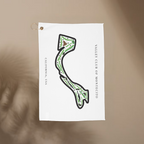 Valley Club of Montecito, Golf Course Print, California | Golf Course Print Towels | Golf Course Microfiber
