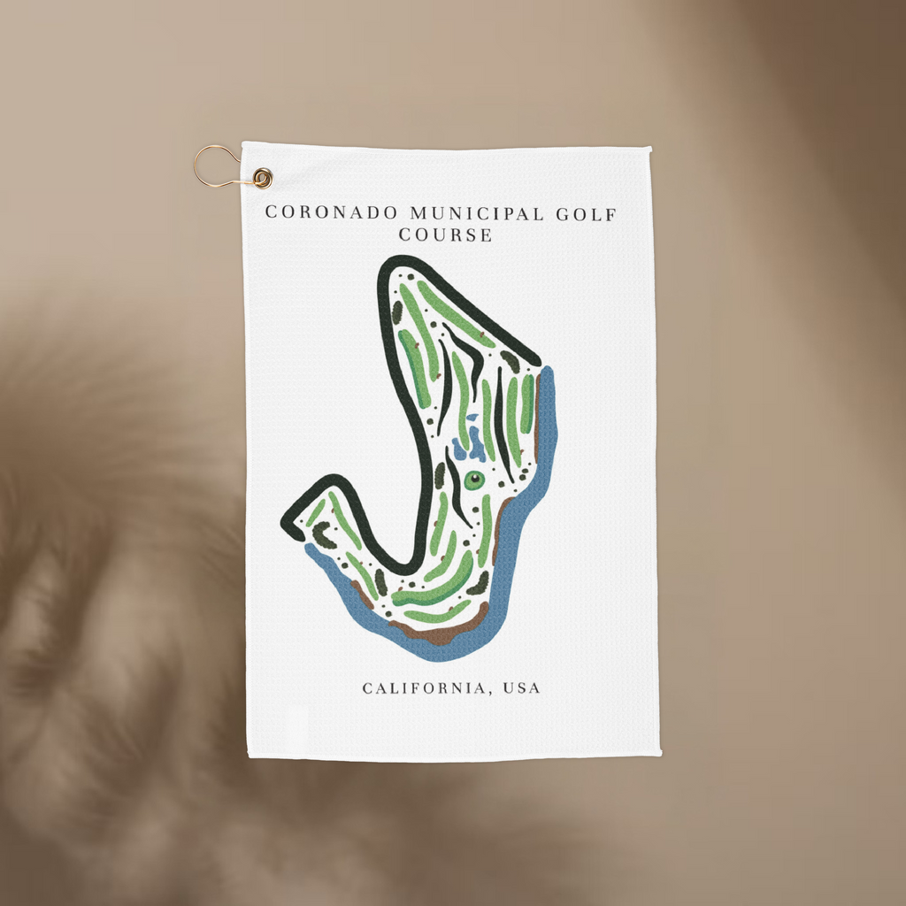 Coronado Municipal Golf Course Print, California | Golf Course Print Towels | Golf Course Microfiber