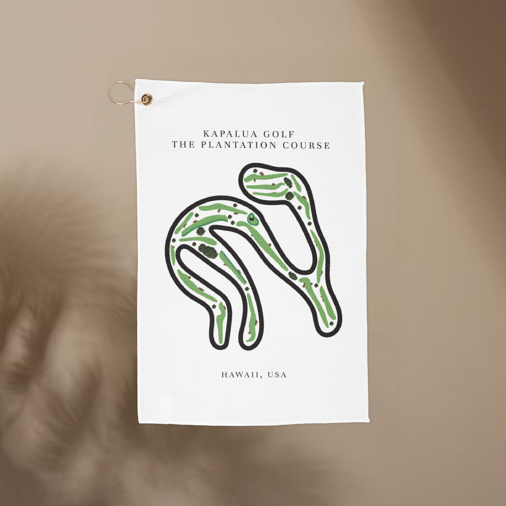Kapalua Golf The Plantation Course Golf Course Prints, Hawaii | Golf Course Print Towels | Golf Course Microfiber