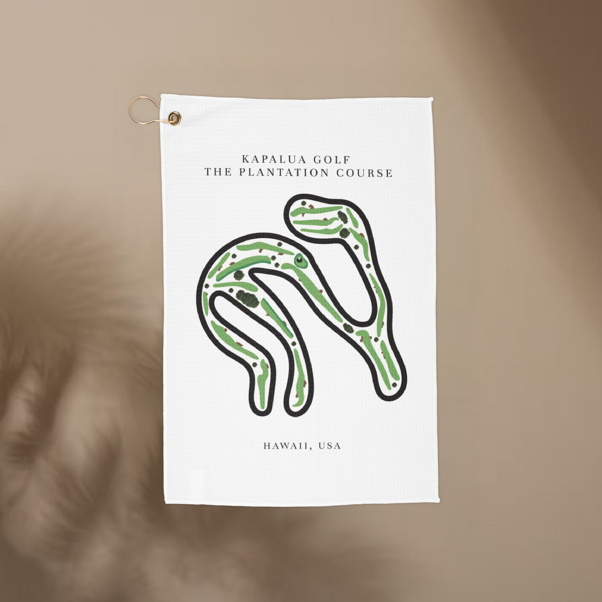 Kapalua Golf The Plantation Course Golf Course Prints, Hawaii | Golf Course Print Towels | Golf Course Microfiber
