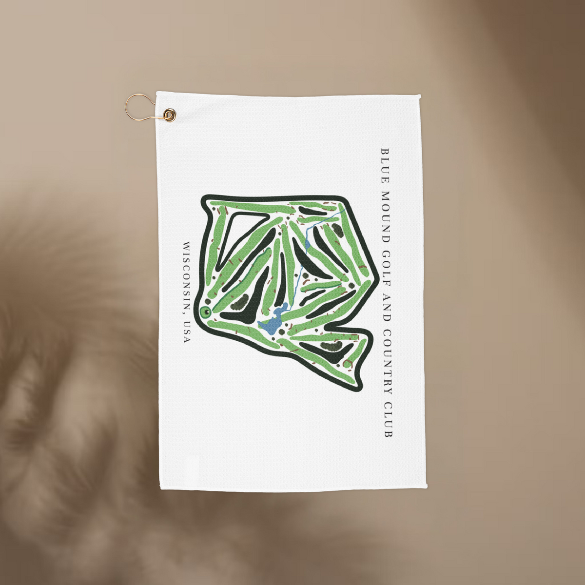 Blue mound golf and country club Wisconsin | Golf Course Print Towels | Golf Course Microfiber