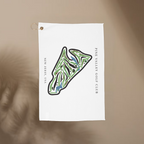 Pine Valley Golf Club Golf Course Prints, New Jersey | Golf Course Print Towels | Golf Course Microfiber