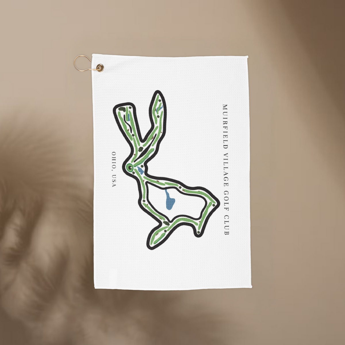 Muirfield Village Golf Club Golf Course Prints, Ohio | Golf Course Print Towels | Golf Course Microfiber