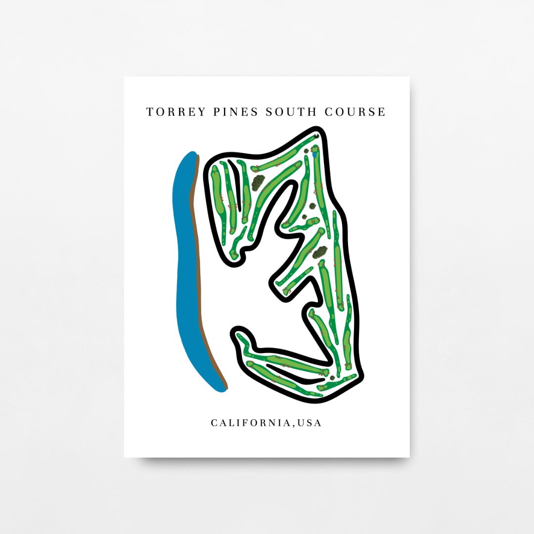 Torrey Pines South Course, Golf Course Print, California