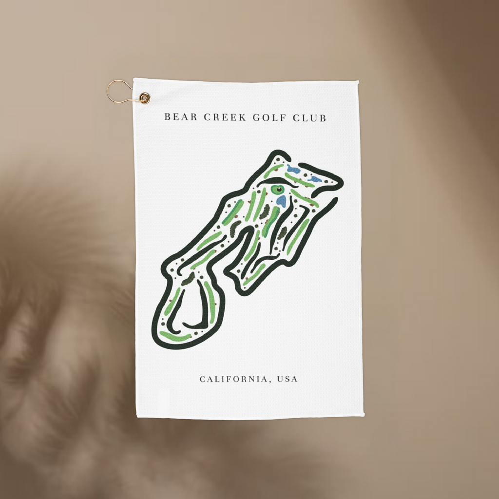 Bear Creek Golf Club, Golf Course Print, California | Golf Course Print Towels | Golf Course Microfiber