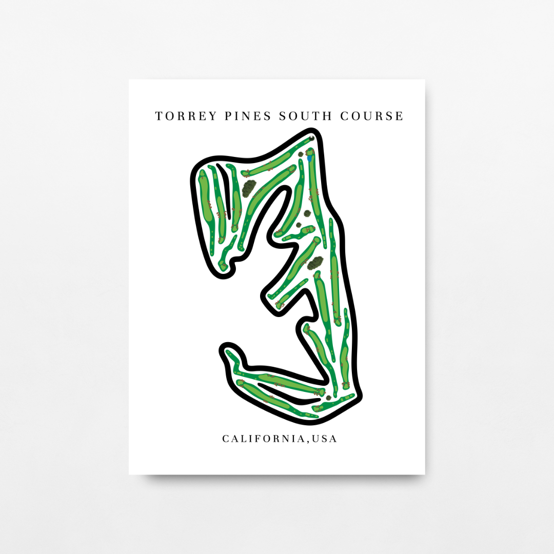 Torrey Pines South Course, Golf Course Print, California