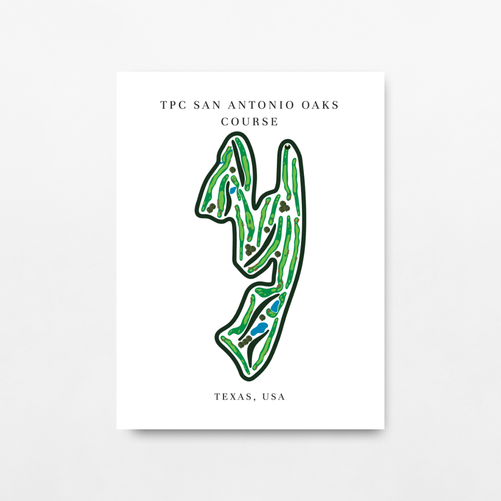 TPC San Antonio Oaks Course, Golf Course Prints, Texas