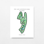 TPC San Antonio Oaks Course, Golf Course Prints, Texas