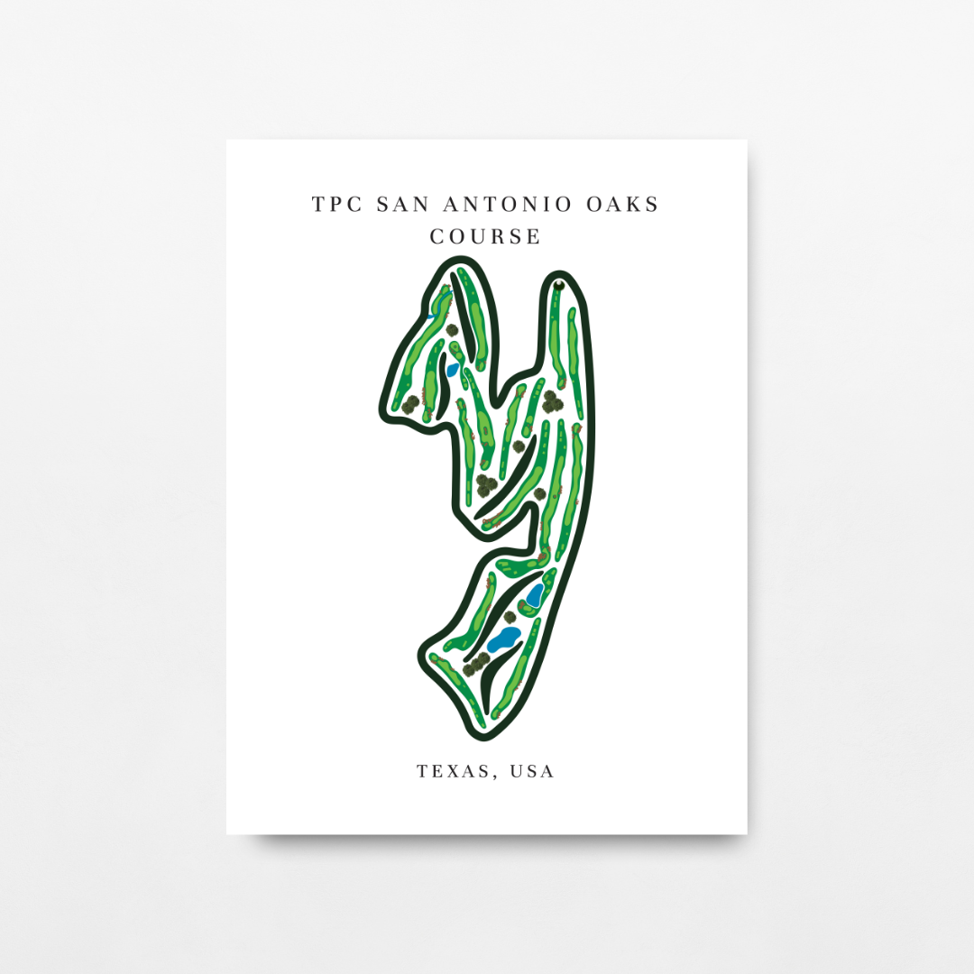 TPC San Antonio Oaks Course, Golf Course Prints, Texas
