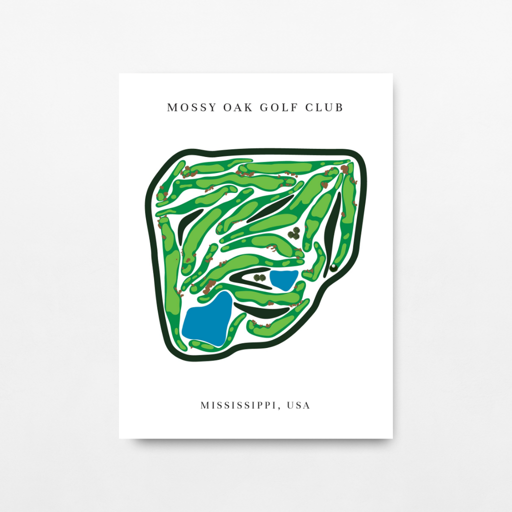 Mossy Oak Golf Club Course Print, Mississippi