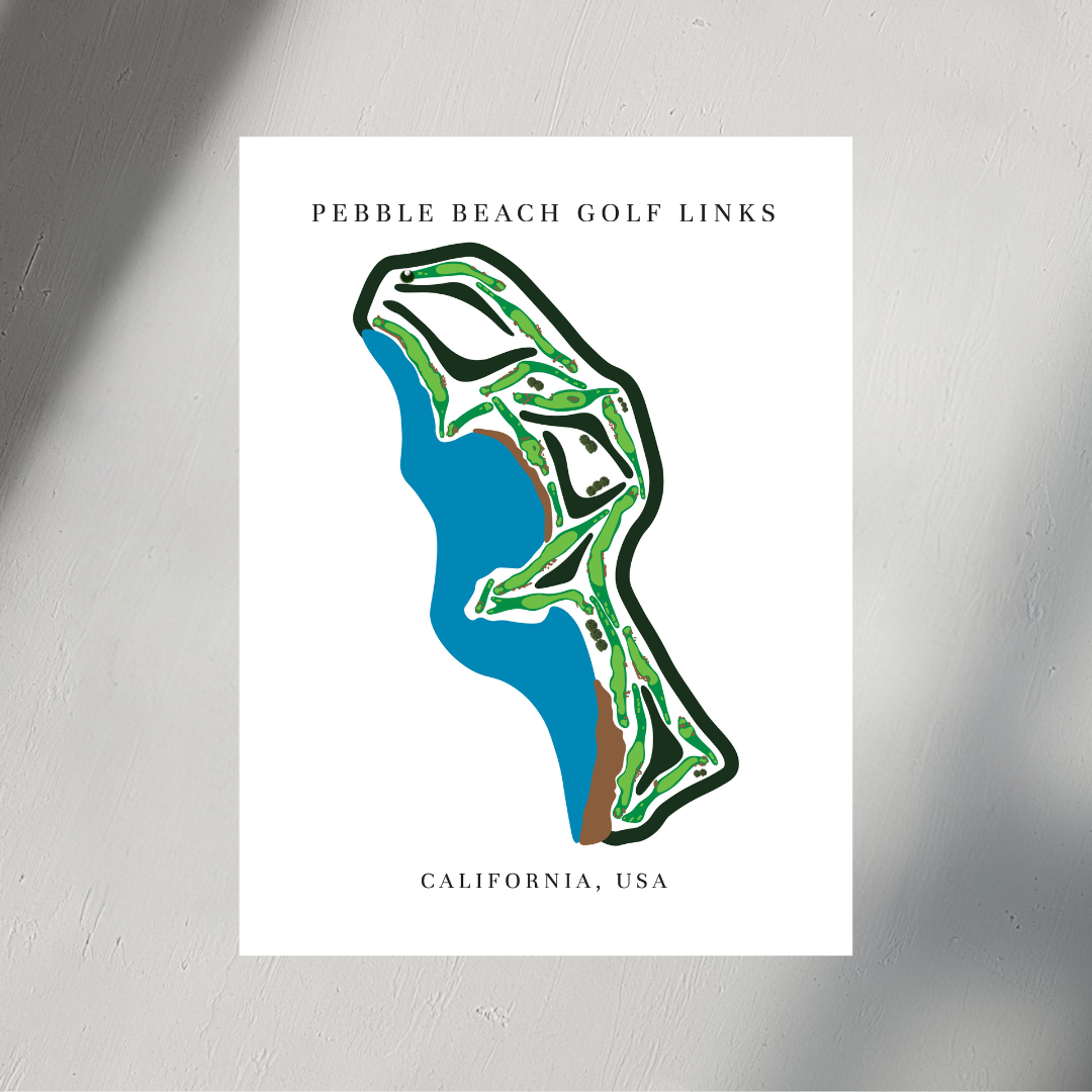 Pebble Beach Golf Links, Golf Course Print, California