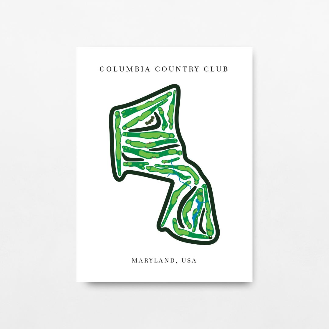Columbia Country Club, Golf Course Print, Maryland