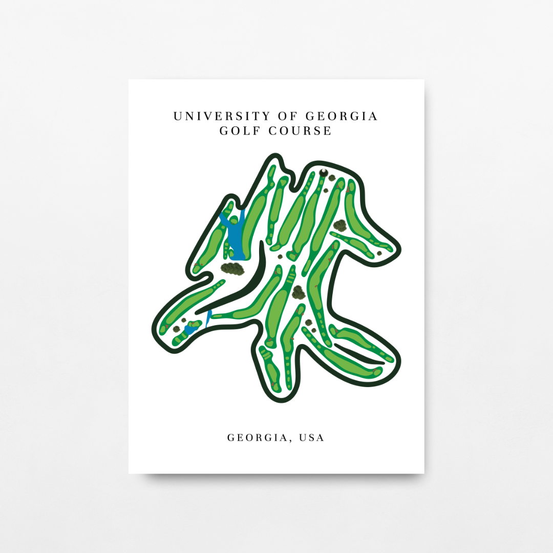 University of Georgia Golf Course Print, Georgia