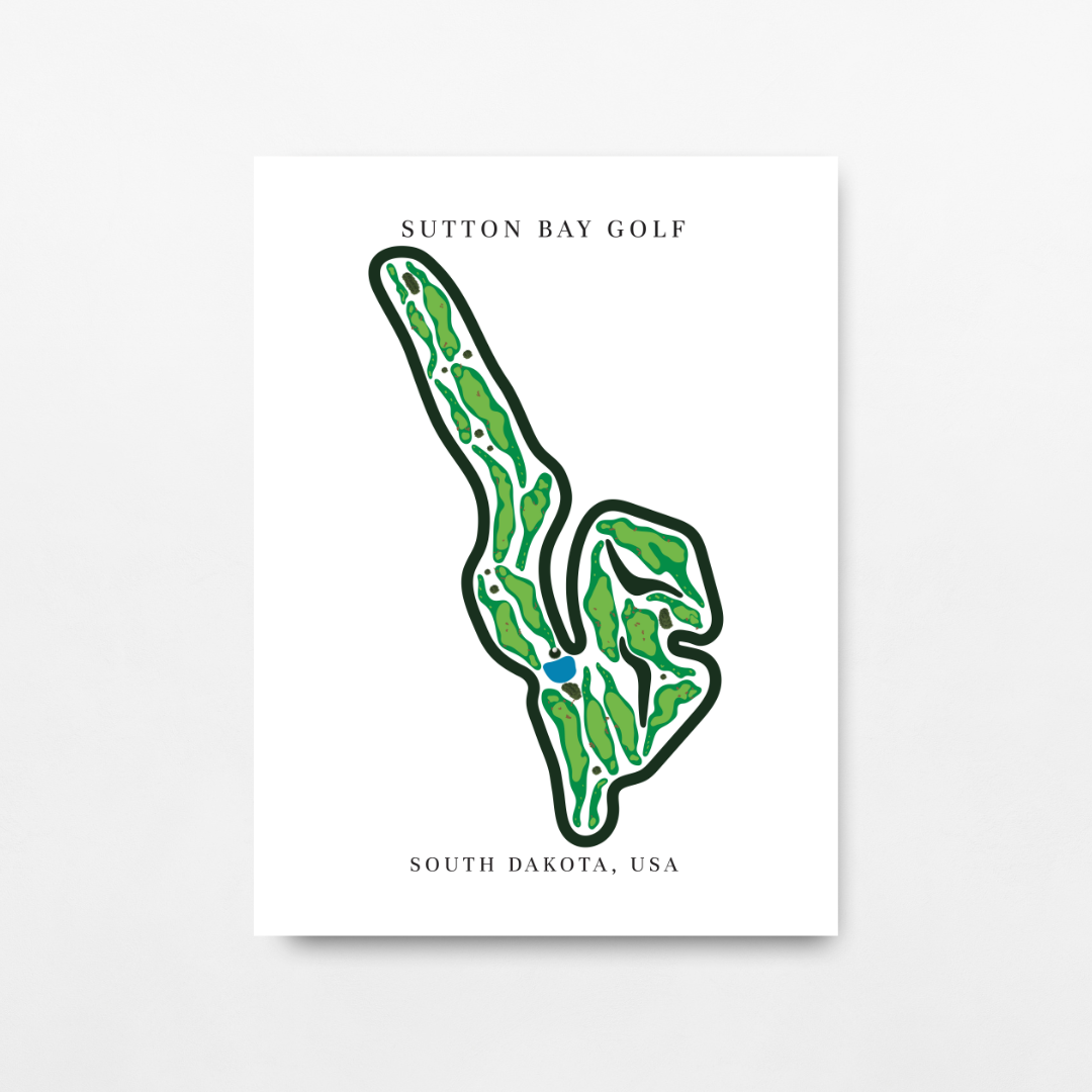 Sutton Bay Golf, Golf Course Prints, South Dakota