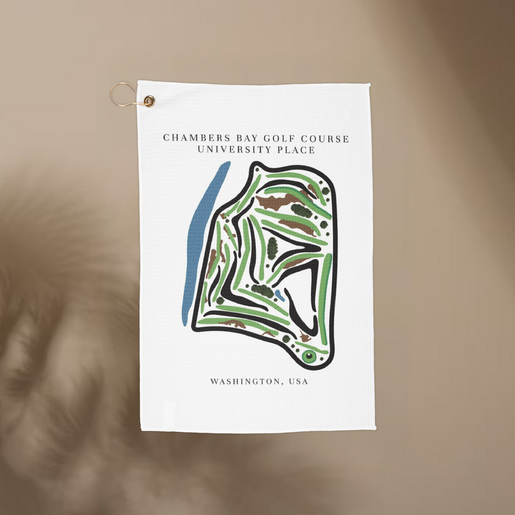 Chambers Bay Golf Course Prints, Washington | Golf Course Print Towels | Golf Course Microfiber