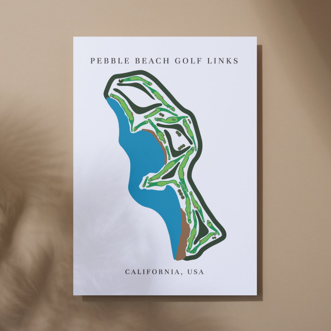 Pebble Beach Golf Links, Golf Course Print, California