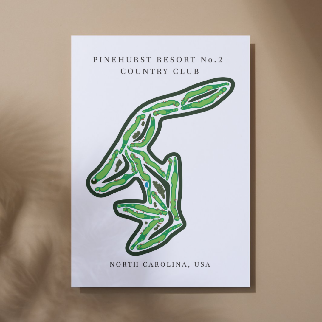 Pinehurst Resort No. 2 Country Club Golf Course Print, North Carolina