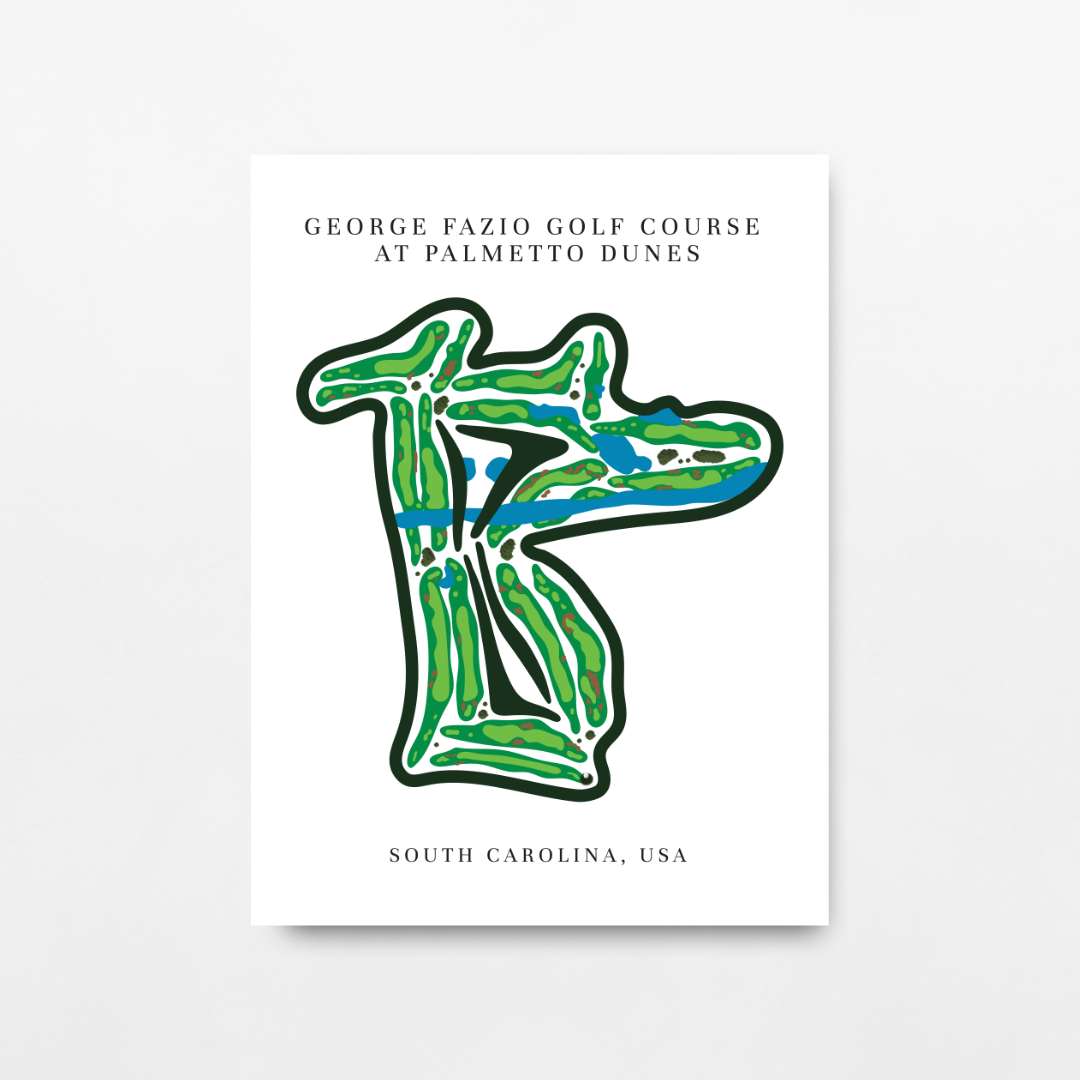 George Fazio Golf Course at Palmetto Dunes, Golf Course Prints, South Carolina