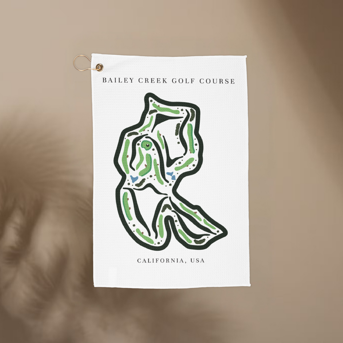 Bailey Creek Golf Course Print, California| Golf Course Print Towels | Golf Course Microfiber