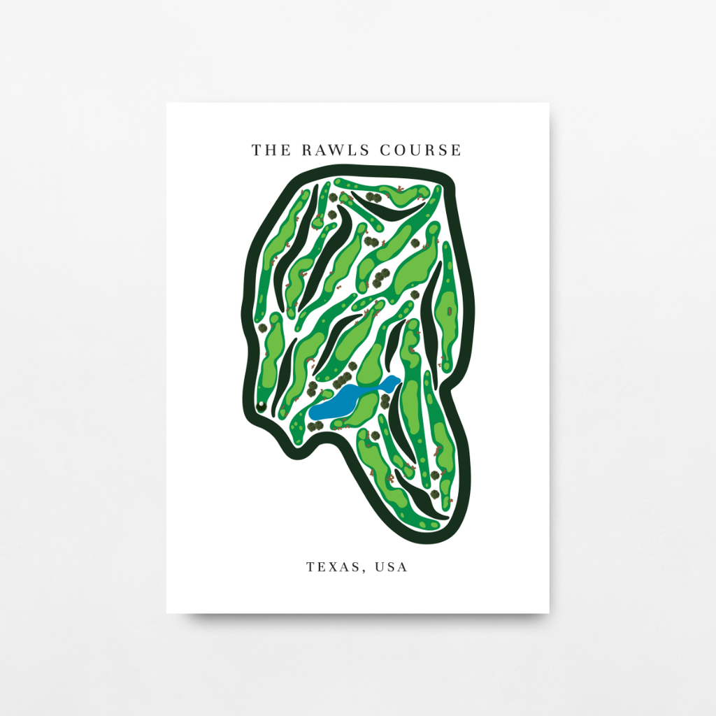 The Rawls Course, Golf Course Prints, Texas