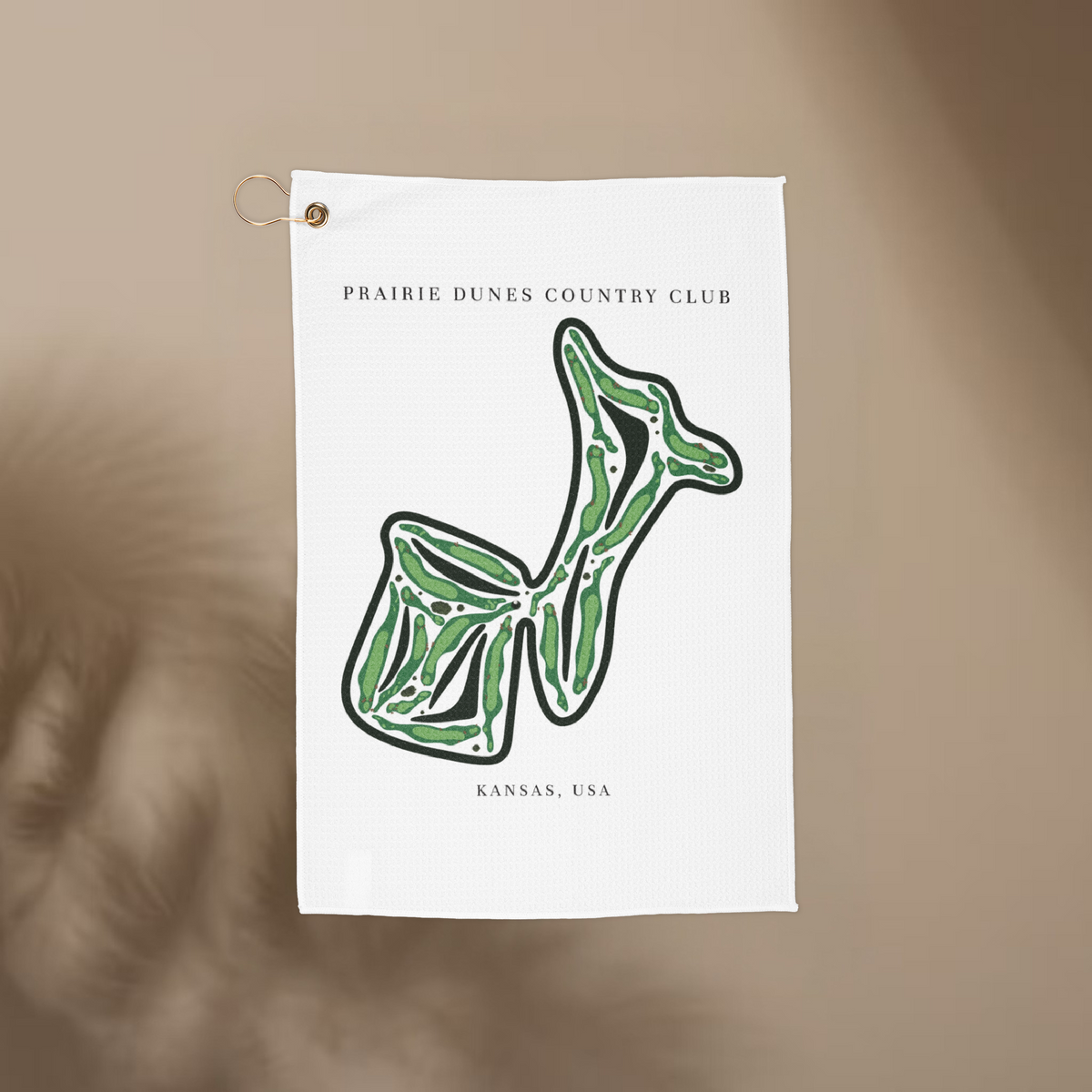 Prairie Dunes Country Club, Kansas  | Golf Course Print Towels | Golf Course Microfiber