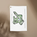 Charlotte Country Club Golf Course Print, North Carolina | Golf Course Print Towels | Golf Course Microfiber