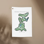 Crooked Stick Golf Club, Indiana | Golf Course Print Towels | Golf Course Microfiber