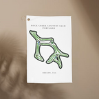 Rock Creek Country Club Golf Course Prints, Oregon | Golf Course Print Towels | Golf Course Microfiber