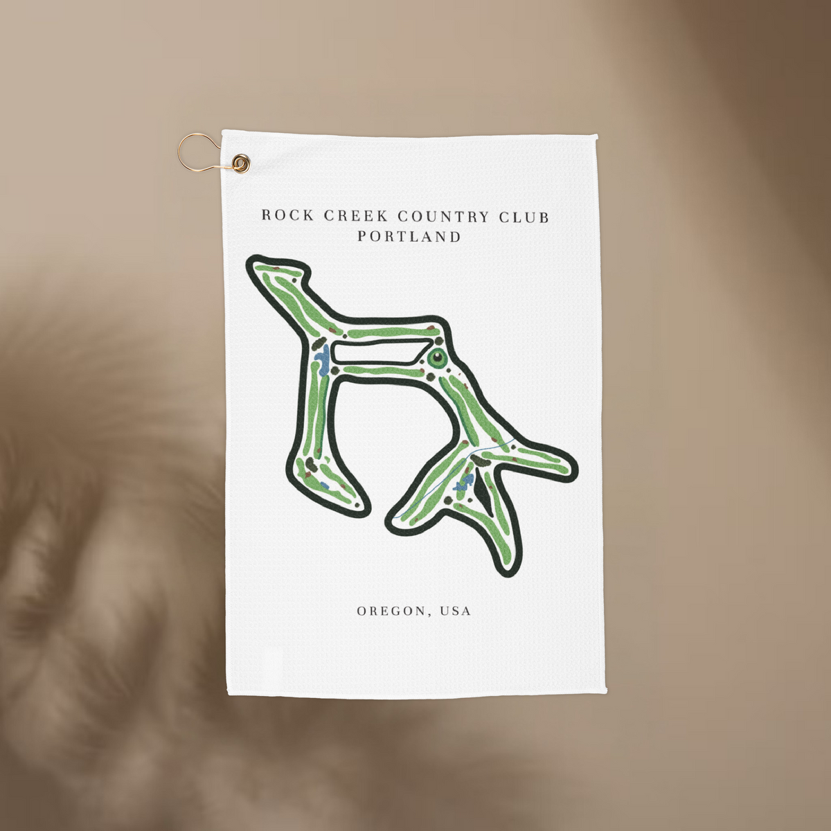 Rock Creek Country Club Golf Course Prints, Oregon | Golf Course Print Towels | Golf Course Microfiber