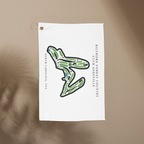 Biltmore Forest Country Club Golf Course Print, North Carolina | Golf Course Print Towels | Golf Course Microfiber