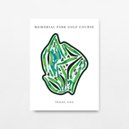 Memorial Park Golf Club, Golf Course Print, Texas