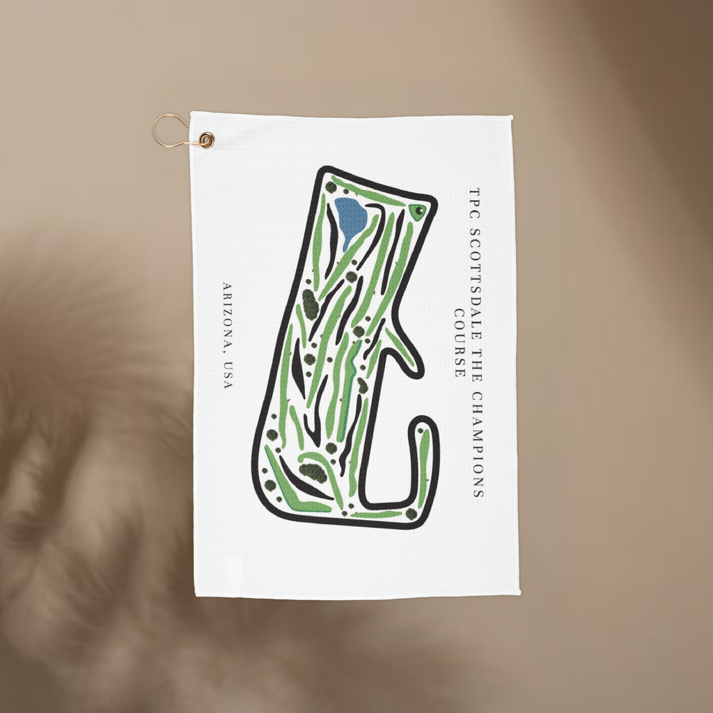 TPC Scottsdale The Champions Course, Arizona | Golf Course Print Towels | Golf Course Microfiber