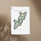 Beth Page Black Golf Course Print, New York | Golf Course Print Towels | Golf Course Microfiber