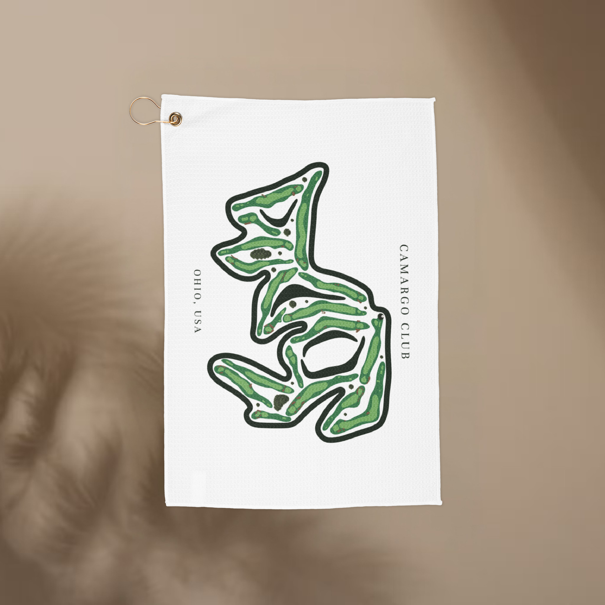 Camargo club Ohio | Golf Course Print Towels | Golf Course Microfiber