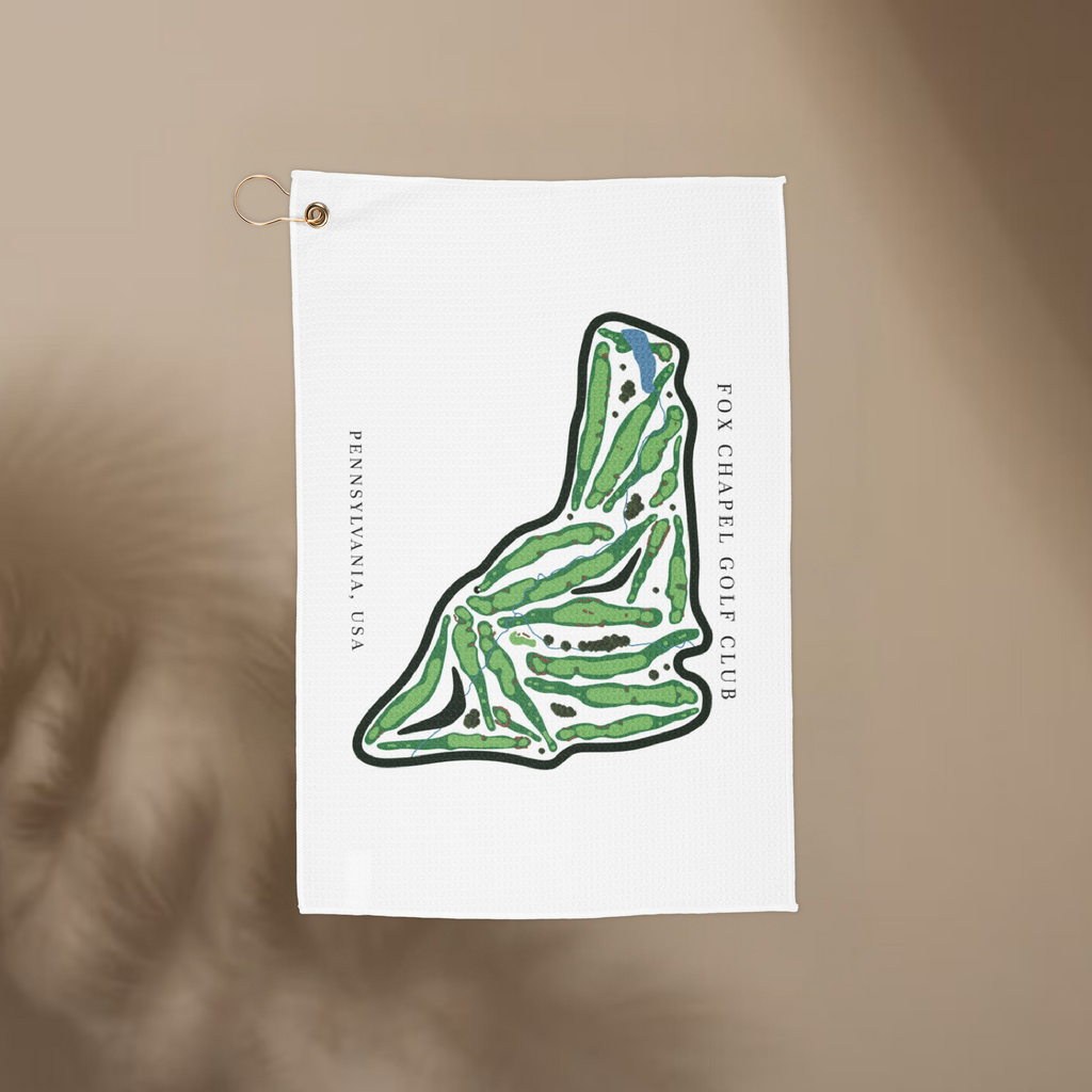 Fox Chapel Golf Club Pennsylvania | Golf Course Print Towels | Golf Course Microfiber